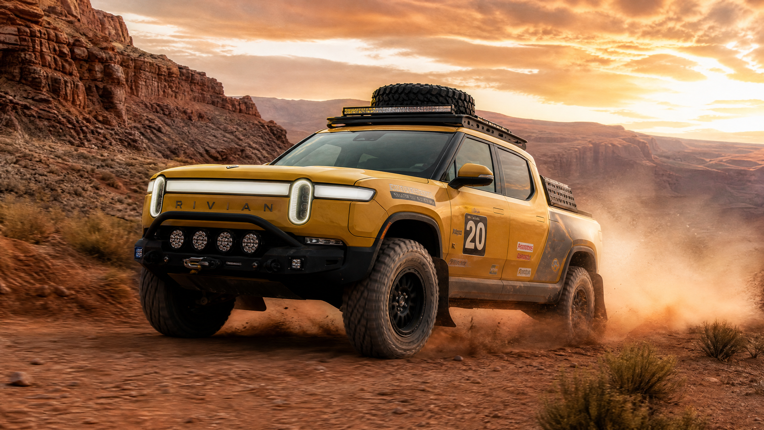 Rivian R1T Rally Build - Compass Yellow