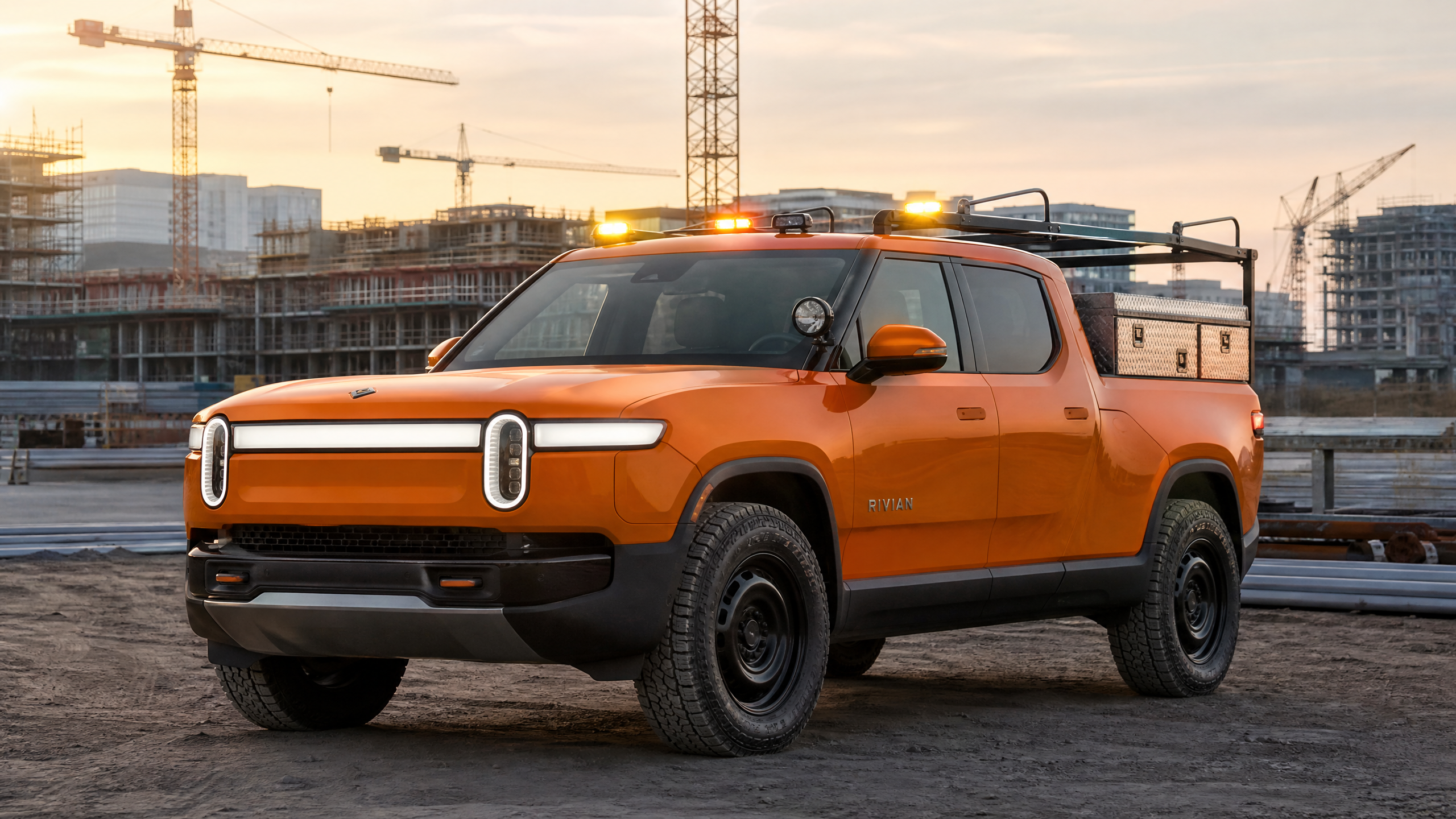 Rivian R1T Work Truck Build - Construction Orange